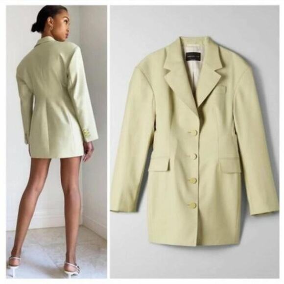 BABATON Aritzia Size 6 BABATON Bodice Blazer Dress Pistachio Green - Picture 1 of 4